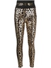 leopard-print cotton leggings