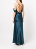 bias-cut one-shoulder gown