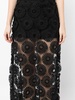 embroidered-motif maxi skirt 