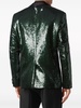 sequin-design single-breasted blazer