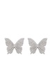 crystal-embellished polished-finish earrings 