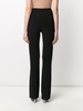 high waisted straight-leg trousers