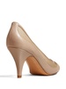 The River 75mm mesh-panel leather pumps