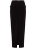 Ayada high-waisted maxi skirt