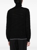 contrast-trim roll-neck jumper