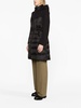 panelled hooded coat