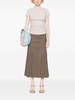 Simoas leather maxi skirt