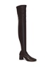 ruched over-the-knee boots