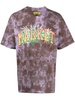 logo-print tie-dye T-shirt