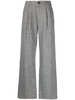 herringbone tailored trousers