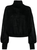 roll-neck mohair-blend jumper