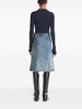 Deconstructed denim skirt