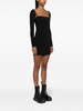 cut-out stretch-jersey minidress