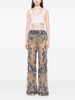 sequin-embellishment flared trouser