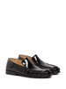 round-toe patent-leather loafers