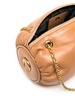 Pillow leather shoulder bag