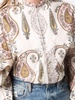 paisley-print puff-sleeve blouse