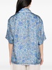 floral-print silk shirt