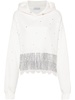 crystal-embellished cotton hoodie