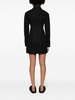 Black Mini Cotton Shirt Dress