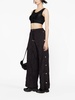 Volley crinkled-finish wide-leg trousers