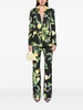 Lemon-print tailored trousers