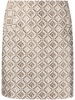 Towels jacquard mini skirt