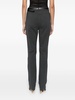 high-waisted boot-cut trousers