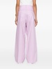 pleated palazzo trousers