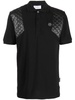 Skull & Bones rhinestone-embellished polo shirt