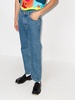 mid-rise straight-leg jeans