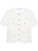 guipure-lace shirt