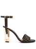 Zucca monogram heeled sandals