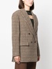 houndstooth-pattern double-breasted blazer