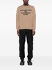 slogan-print layered cotton sweatshirt