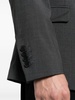 notched-lapels single-breasted blazer 