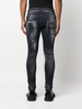 Hexagon low-rise skinny jeans 