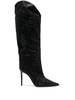 110mm sequin knee-high boots