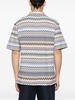 chevron-knit cotton shirt