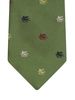 logo-jacquard silk tie