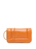 Riquadretto padded leather clutch bag