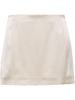 silk A-line miniskirt