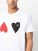 heart-print cotton T-shirt