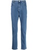 low-rise straight-leg jeans