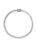 18kt white gold mini princess-cut tennis bracelet