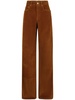 wide-leg corduroy trousers