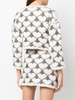 jacquard-knit heart cropped jumper