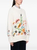 floral-embroidered ribbed-knit sweater