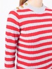 striped cable knit jumper