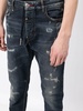 low-rise slim-cut jeans 